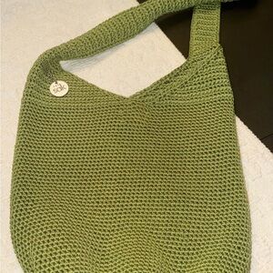 The Sak Lime Green Crochet Hobo Bag